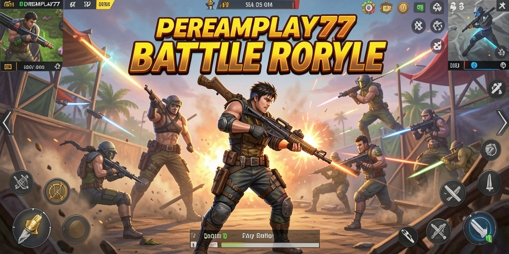 DREAMPLAY77 menampilkan intensitas pertarungan Battle Royale.