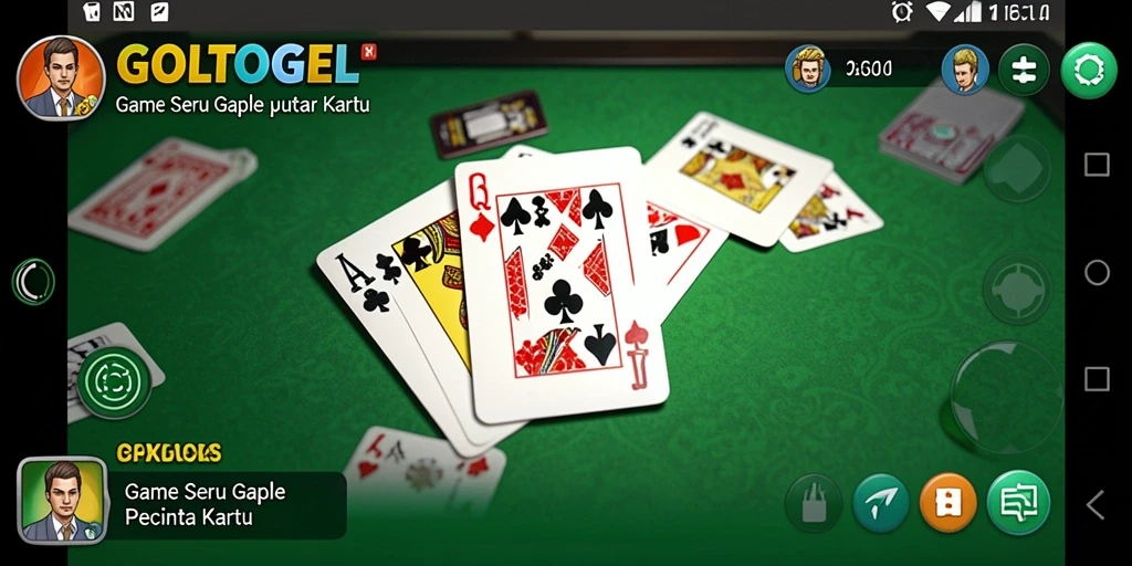 Tampilan gameplay Gaple yang seru dan interaktif di GOLTOGEL.